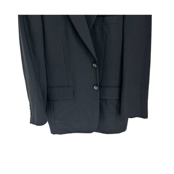 Paul Stuart Mens Classic Black Wool Suit Jacket 2 Button Notch Lapel Blazer Size - Picture 3 of 9